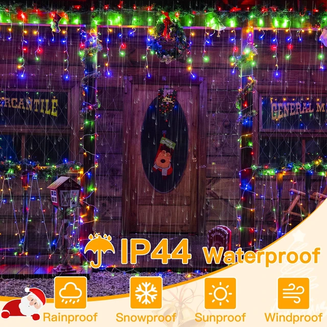 Alt view image 6 of 7 - Icicle Lights for Outside, 306LED 25FT Waterproof Christmas Light | Connectable Plug in, Remote 11Modes Timers Dimmable Hanging Lights for Outdoor Indoor House Roof Holiday Decor Color Changing