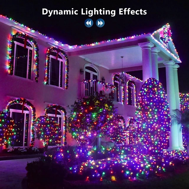 Alt view image 7 of 7 - Orange Purple Halloween Light Indoor, Color Changing, 100 LED 33 ft | RGB Christmas Lights with Remote, Dimmable Tree Lights, Mini USB Decorative Lights String for Xmas Wreath Year-Round Holiday