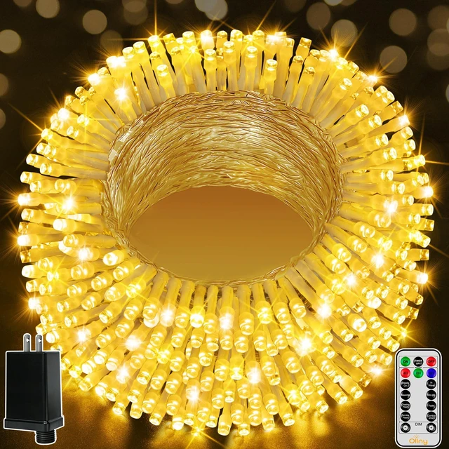 Main image of Christmas Lights Outdoor 800LED 262FT, Warm White Plug in Fairy Light | with Remote, 8 Modes Waterproof Timers Dimmable LED String Lights for Indoor House Outside Bedroom Patio Balcony