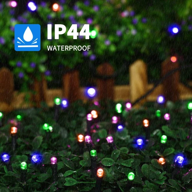 Alt view image 4 of 7 - 105ft 300 LED Christmas String Lights, Christmas Tree Light | End-to-End Plug 8 Modes UL Certified Outdoor Indoor Fairy Lights for Tree, Garden, Party, Wedding, Holiday (Multicolor)