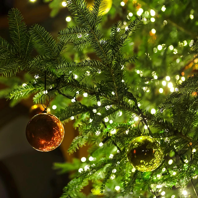 Alt view image 4 of 7 - 66FT 200 LED Christmas Lights with Timer, Twinkle Fairy Lights String with 8 Flashing Modes String Lights for Indoor Bedroom Outdoor Christmas Trees Garland Wreath Holiday Decorations, Cool White