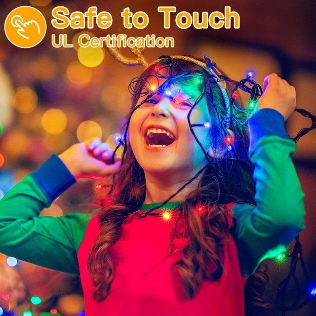 Alt view image 5 of 7 - Christmas Lights, 500LED 164FT Long Christmas Tree Lights with 8 Modes Remote Timer IP44 Waterproof, Outdoor Christmas Lights for Tree House Yard Outside Xmas Decorations Multicolor