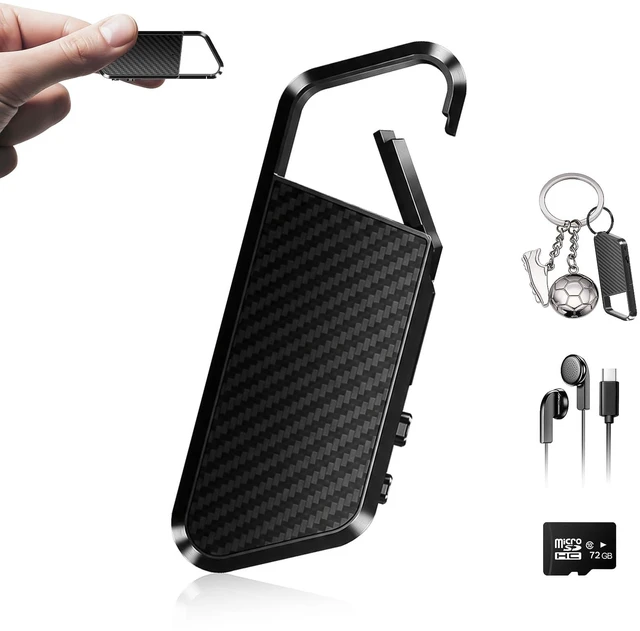 Main image of 72GB Voice Activated Recorder with Playback - 10860H Recording Device with Noise Reduction DSP 6.0 Portable Audio Recorder for Lecture/Interviews & Meeting - Digital Vioce Activated Recorder