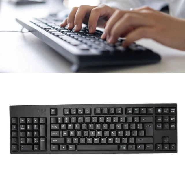 Alt view image 4 of 7 - Left Handed Keyboard, Ergonomic Layout, 109 Keys, Micro USB, Plug and Play, Material, for Business Accounting Designer