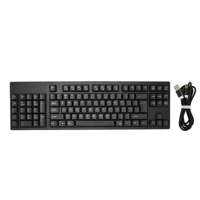 Alt view image 7 of 7 - Left Handed Keyboard, Ergonomic Layout, 109 Keys, Micro USB, Plug and Play, Material, for Business Accounting Designer