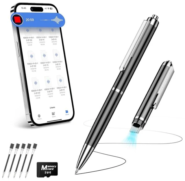 Main image of 64GB (7200H) Voice Recorder w/USB Type-C, Voice Activated Recording Device | One-Touch Start Recording, DSP 5.0 AI Noise Reduction, Easy Playback Audio Recorder, Portable Dictaphon for Meeting/Classes