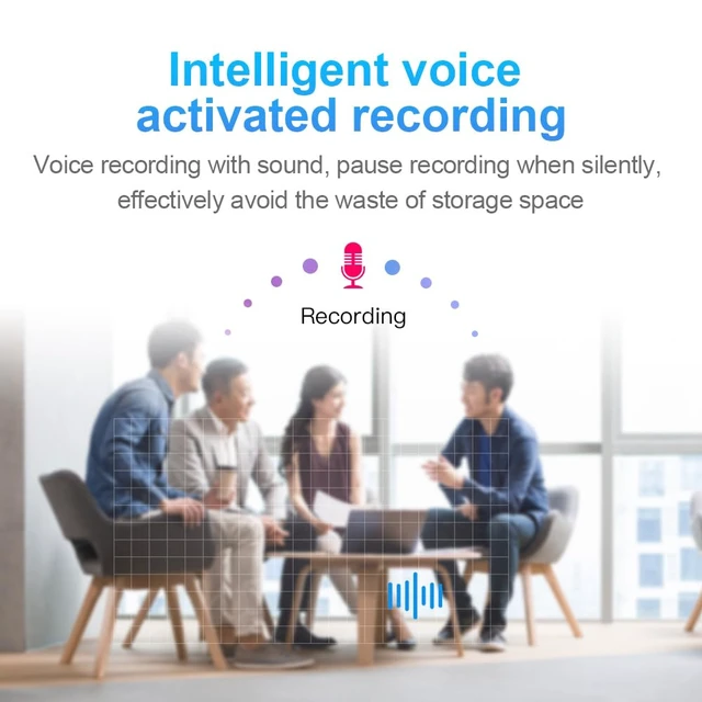 Alt view image 5 of 7 - USB Voice Recorder Digital Audio Recording 96 Hours Storage Capacity, Flash Drive 2 in 1 for Interview, Lectures, Meeting, 8GB
