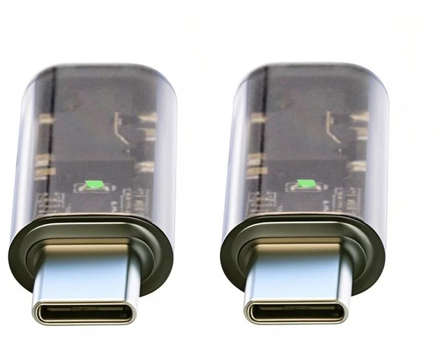 Main image of xiwai 2 Pack Type C USB-C to 3.5mm Audio AUX & 16bit 48kHz MIC Sound Card Adapter Compatible with Laptop Tablet Phone
