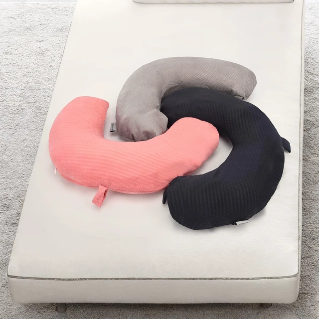 Alt view image 7 of 7 - Travel Neck Pillow Cover U Shape Necks Pillows Case Replacement Covers Soft and Smooth Black (ONLY Pillow Cover, No Filler)