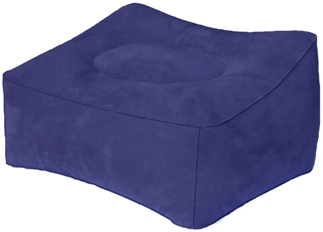 Main image of Inflatable Travel Pillow, Inflatable Travel Foot Rest Pillow, Leg Rest Pillow for Cars, Home, Office, Trains, Airplane, Blue