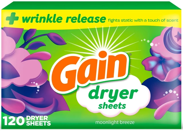 Main image of Gain Dryer Sheets, Moonlight Breeze Scent, 120 Count