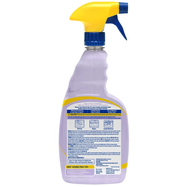 Alt view image 3 of 5 - Zep Home Pro Miracle Foaming Grout Cleaner and Protectant, Morning Dew Scent, 32 fl oz
