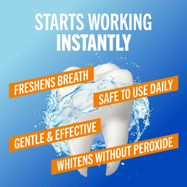 Alt view image 2 of 5 - TheraBreath Whitening Alcohol-Free Mouthwash, Dazzling Mint, TSA Compliant Travel Size, 3 fl oz