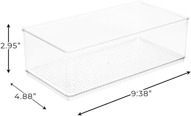 Alt view image 4 of 6 - Mainstays Large Clear Plastic Organizer Bin for Bathroom