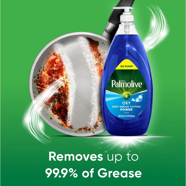 Alt view image 3 of 5 - Palmolive Ultra Oxy Liquid Dish Soap, Deep Grease Cutting, 28 fl oz EZ-Pump Bottle