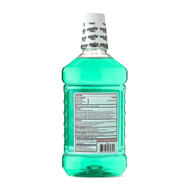 Alt view image 2 of 6 - Equate Antiseptic Mouthwash Green Mint 1.5L