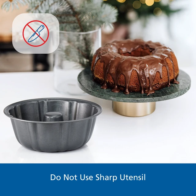 Alt view image 2 of 6 - Mainstays 6-Inch Mini Fluted Cake Pan, Carbon Steel