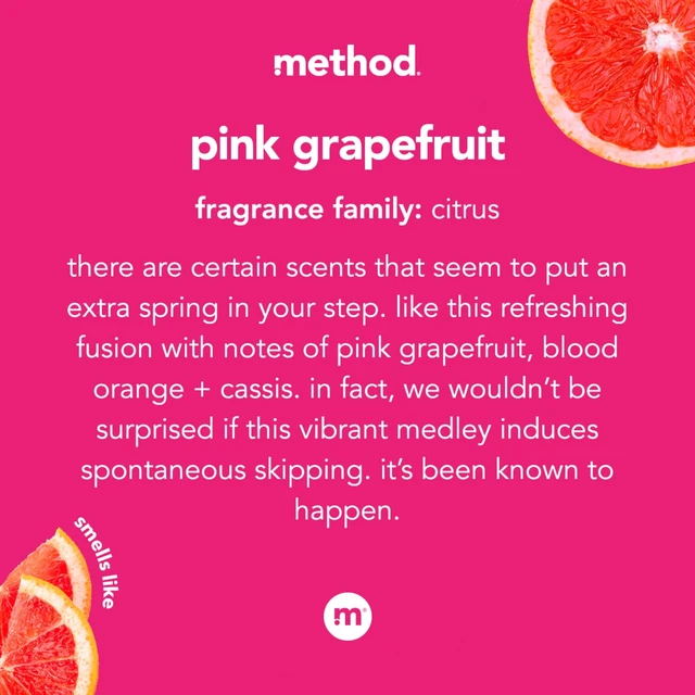 Alt view image 7 of 7 - Method All-Purpose Cleaner Spray, Pink Grapefruit - Cuts Grease & Grime on Counters, Glass, Sealed Wood & Floors, for Kitchen & Bathroom, 28 fl oz