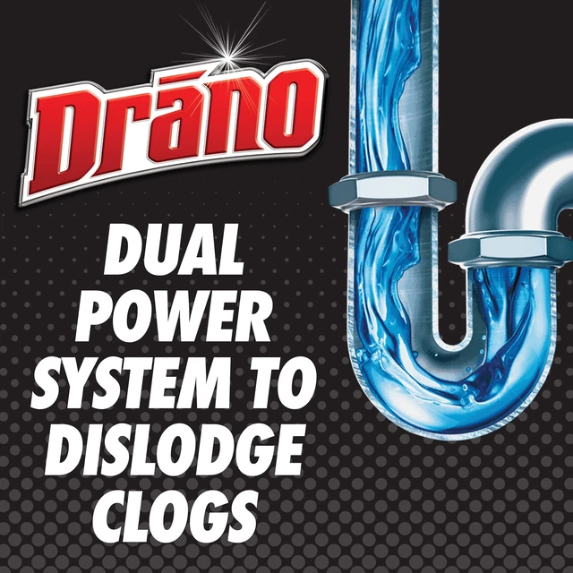 Alt view image 6 of 6 - Drano Snake Plus Drain Cleaning Kit with Gel Drain Clog Remover 16 fl oz and Snake Plus Tool 23-inch, Commercial Line