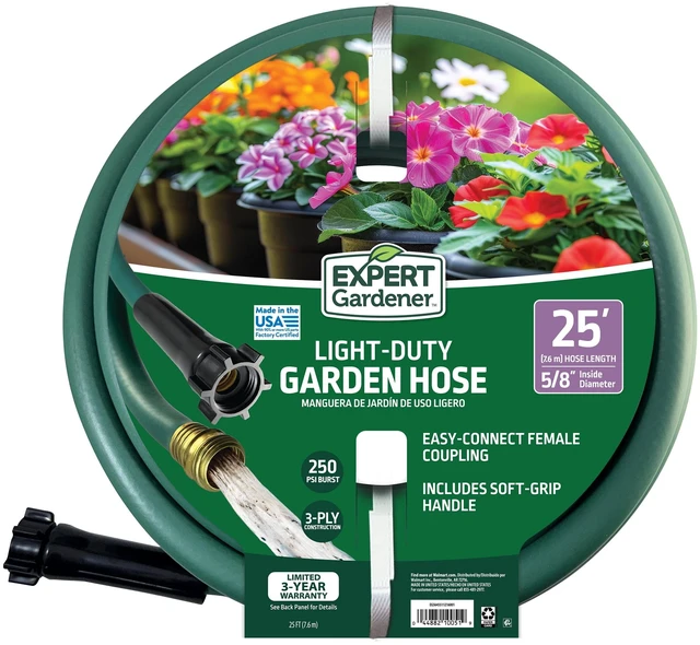 Main image of Expert Gardener Light Duty Garden Hose, 5/8 in x 25 ft