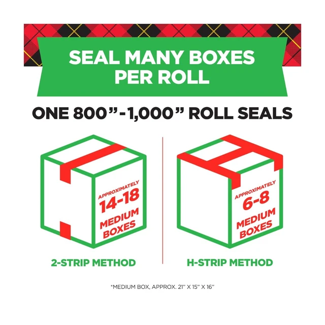 Alt view image 3 of 6 - Scotch Tough Grip Moving Packaging Tape, Clear, 1.88in x 925in, 1 Roll
