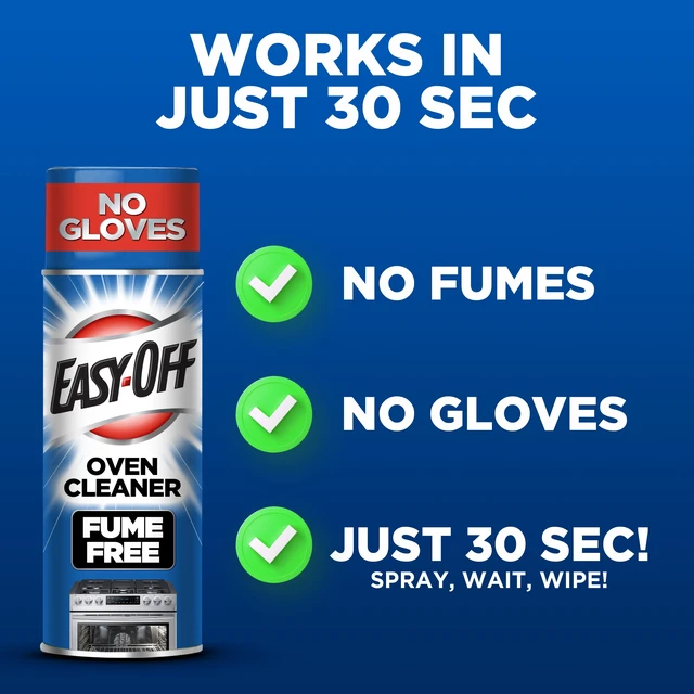 Alt view image 6 of 6 - Easy-Off Fume Free Oven Cleaner Foam 14.5oz, Removes Grease & Burned-On Food for Ovens, Air Fryers & More