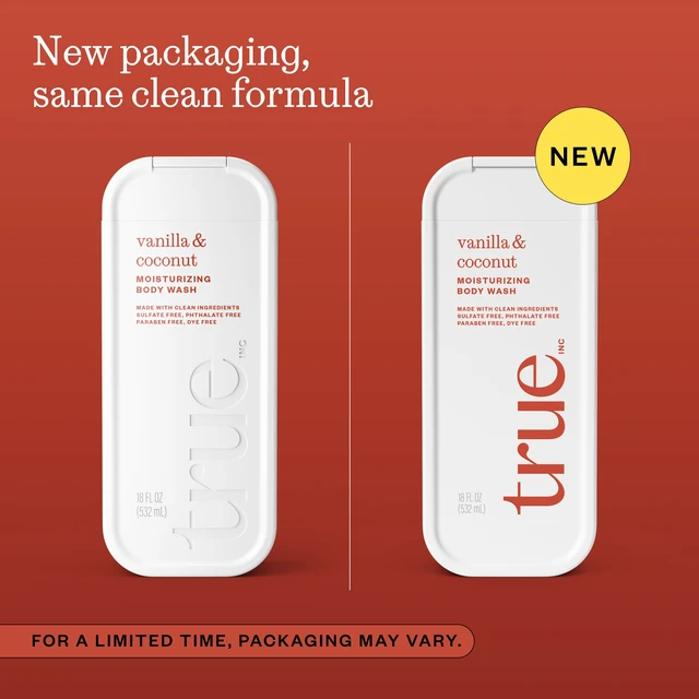 Alt view image 5 of 5 - True Vanilla & Coconut Body Wash, Sulfate-Free, Moisturizing Hydrating, 18 Fl Oz