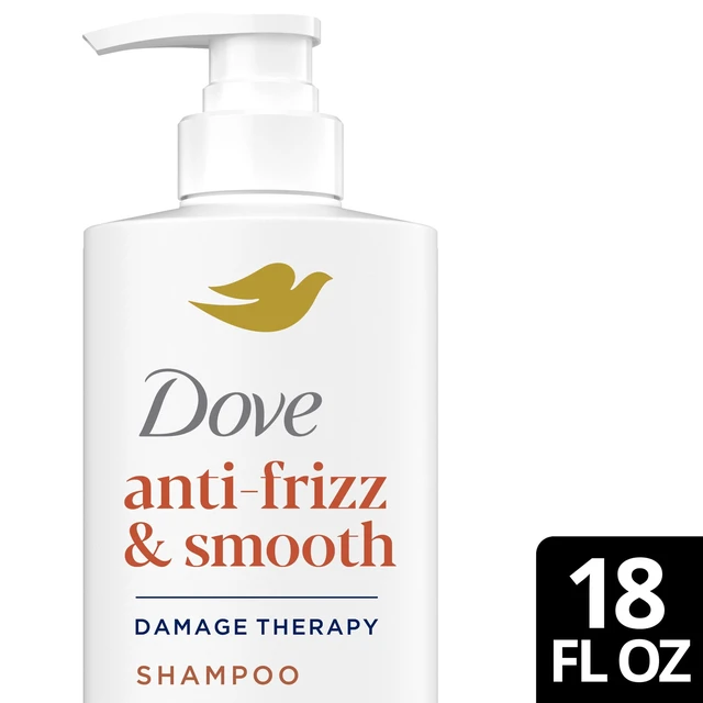 Alt view image 3 of 5 - Dove Anti Frizz & Smooth Shampoo with Bio-Protein Care Technology and Shea Butter for Frizz-Prone Hair, 18 Fl Oz