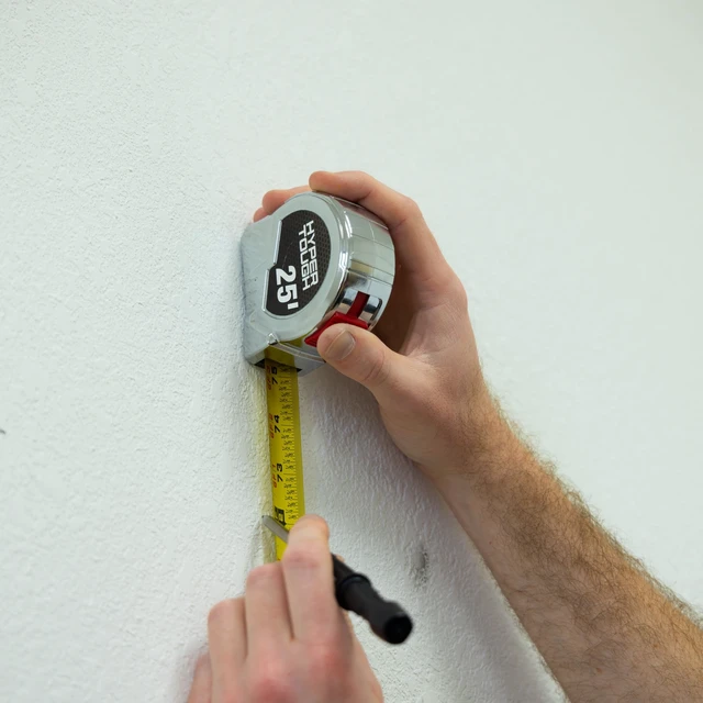 Alt view image 5 of 6 - Hyper Tough 25ft Chrome Tape Measure with Nylon Coated Blade