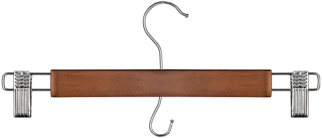 Main image of Better Homes & Gardens 3-Pack Walnut Wood Pant & Skirt Hangers