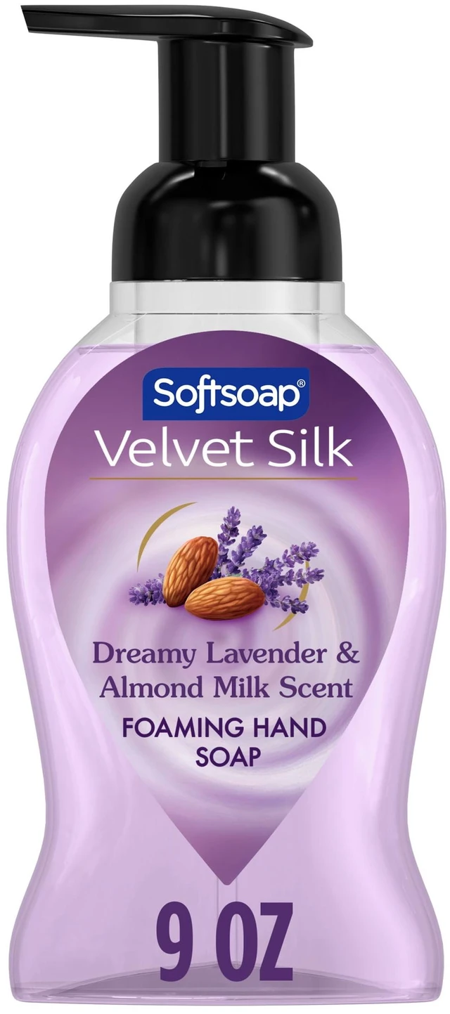 Main image of Softsoap Velvet Silk Foaming Liquid Hand Soap, Dreamy Lavender & Almond Milk Scent, 9 fl oz