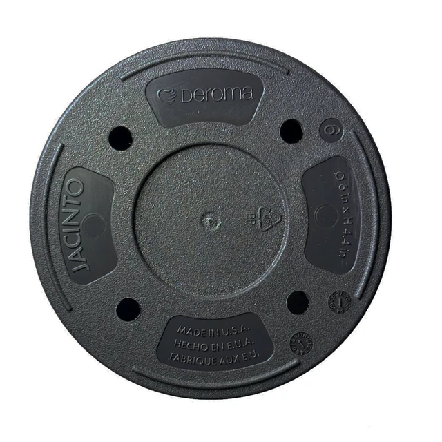Alt view image 5 of 7 - Jacinto 10-Inch Black Recycled Plastic Planter with Drain Hole