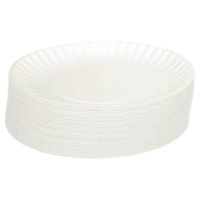 Alt view image 6 of 6 - Great Value 9in Coated Disposable Paper Plates, 100 Count