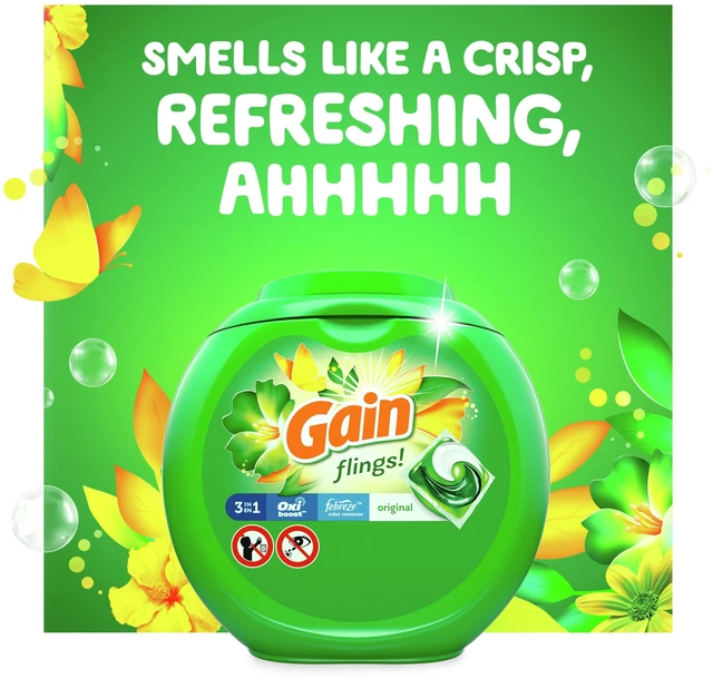 Alt view image 5 of 6 - Gain Flings Original Scent Laundry Detergent Pods, 42 Count
