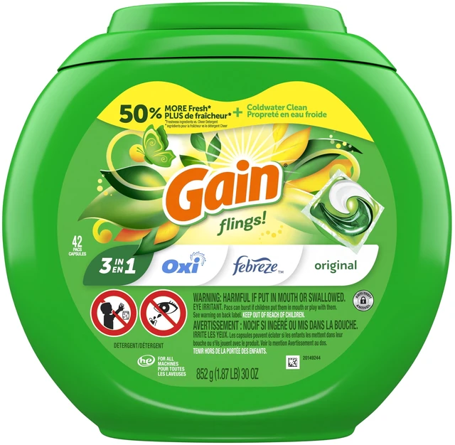 Alt view image 4 of 6 - Gain Flings Original Scent Laundry Detergent Pods, 42 Count