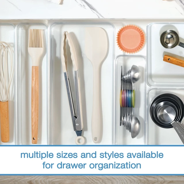 Alt view image 5 of 6 - Mainstays Extra Large Wide Clear PET Plastic Organizer Tray, 12in x 6in x 2in