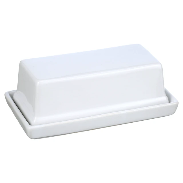 Alt view image 2 of 6 - Mainstays Stoneware Butter Dish with Lid, White