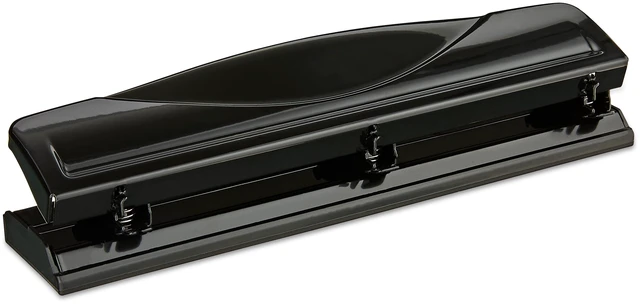 Alt view image 2 of 4 - 3-Hole Punch, Pen+Gear, 12 Sheet Capacity, Black