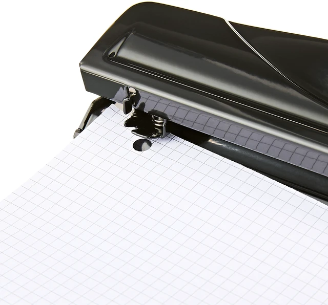 Alt view image 4 of 4 - 3-Hole Punch, Pen+Gear, 12 Sheet Capacity, Black