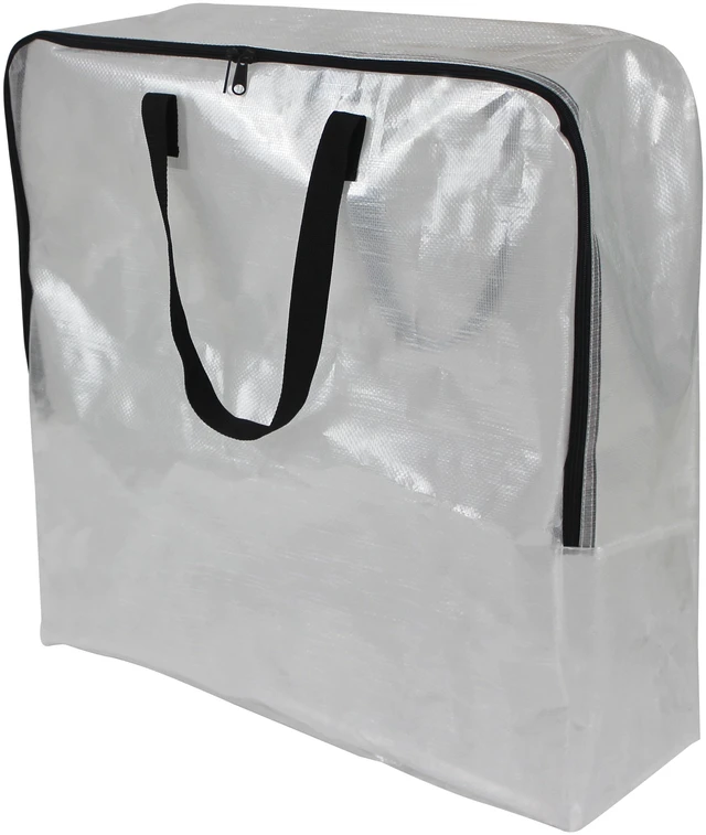 Main image of Mainstays 24 Gallon Clear Slim Storage and Moving Bag with Zipper Closure and Dual Carry Handles