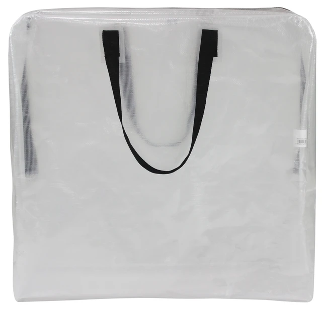 Alt view image 5 of 6 - Mainstays 24 Gallon Clear Slim Storage and Moving Bag with Zipper Closure and Dual Carry Handles