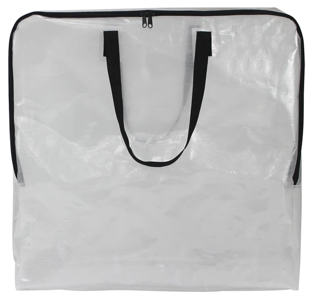 Alt view image 3 of 6 - Mainstays 24 Gallon Clear Slim Storage and Moving Bag with Zipper Closure and Dual Carry Handles