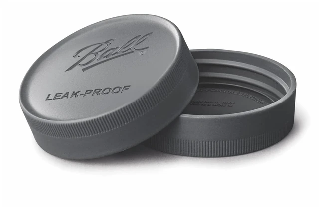 Main image of Ball One-Piece Leak-Proof Regular Mouth Storage Lids, 6-Pack