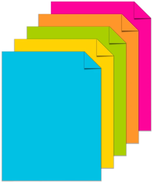 Alt view image 2 of 5 - Astrobrights Color Paper, 8.5 x 11 in, 24 lb, 89 gsm, 5 Colors, 100 Sheets, Bright Assortment, Item 98768