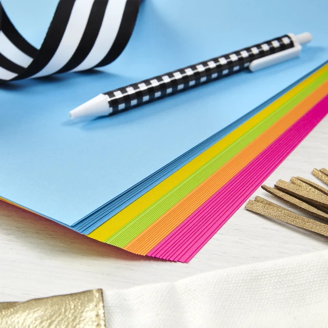 Alt view image 5 of 5 - Astrobrights Color Paper, 8.5 x 11 in, 24 lb, 89 gsm, 5 Colors, 100 Sheets, Bright Assortment, Item 98768