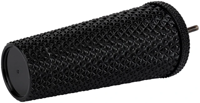 Alt view image 3 of 6 - Mainstays 26oz Plastic Double Wall Insulated Iridescent Textured Tumbler with Straw, Black