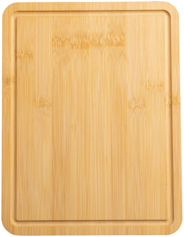 Main image of Mainstays Bamboo Cutting Board 8.5in x 11in with Juice Groove and Non-Slip Feet