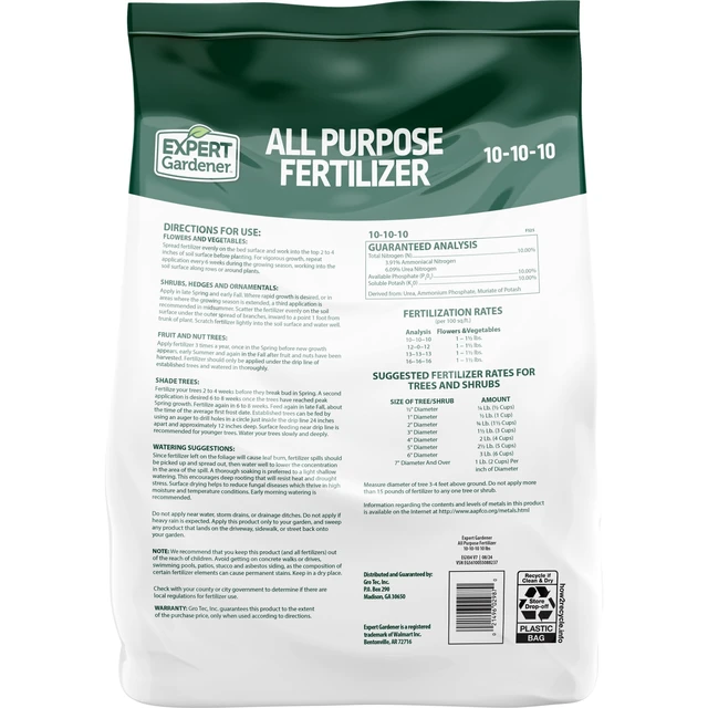 Alt view image 3 of 6 - Expert Gardener 10-10-10 All Purpose Plant Fertilizer, 10lb
