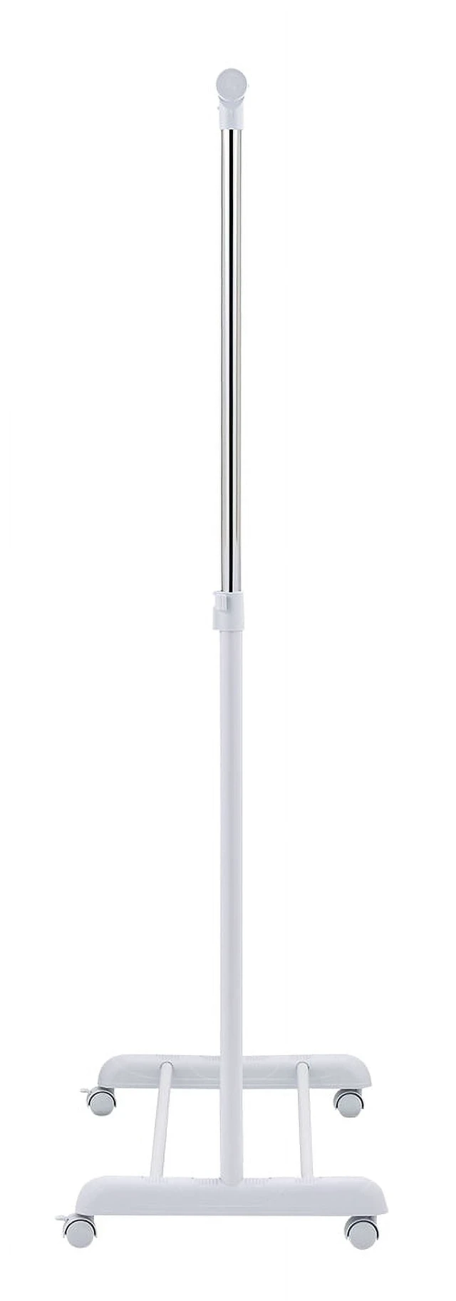 Alt view image 4 of 5 - Mainstays Adjustable Metal Rolling Garment Rack, Chrome and White