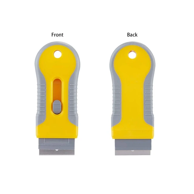 Alt view image 4 of 7 - Wegaz Retractable Razor Blade Scraper Tool with 15 Extra Blades, Scraper for Removing Labels, Stickers, Decals, Paint from Glass and Stovetop